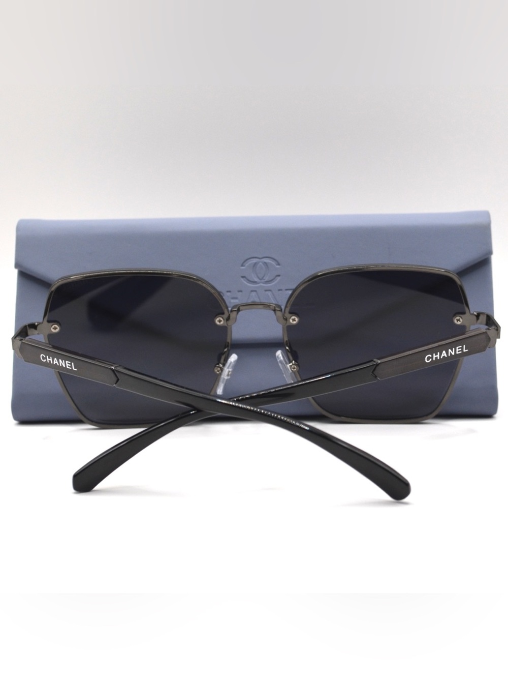Chanel Women’s Gradient Sunglasses | Black/Brown | 58-18-140 | Italy | New - Picture 6 of 13